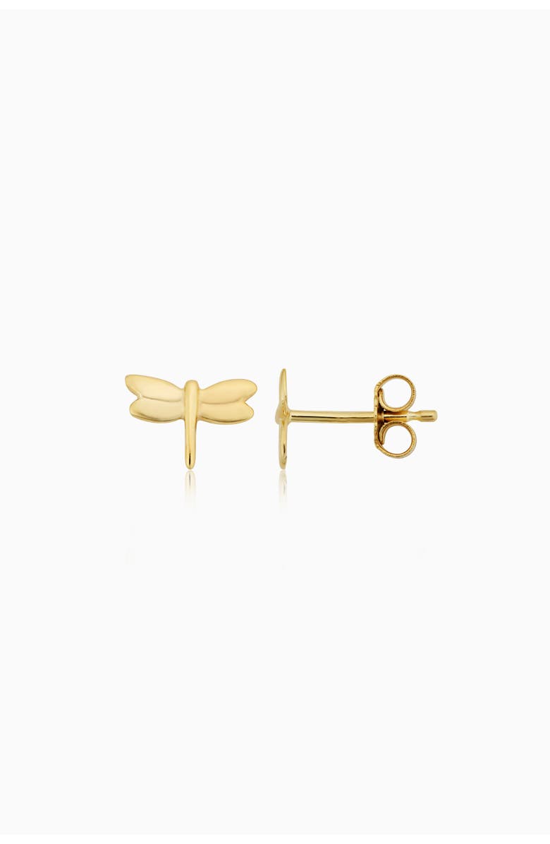 Oradina 14K Yellow Gold Flora Studs, Alternate, color, Yellow Gold