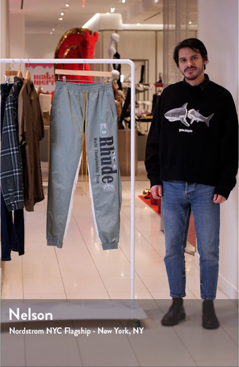 Senna Logo Nylon Track Pants, sales video thumbnail