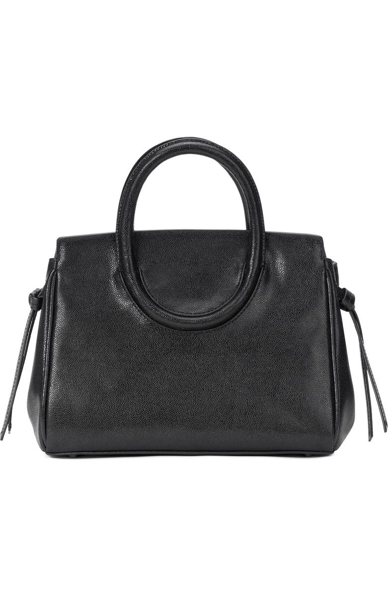 STAUD Mini Maude Leather Carryall Bag, Alternate, color, Black