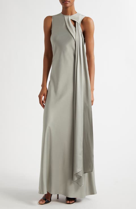 Quincy Tie Sleeveless Gown