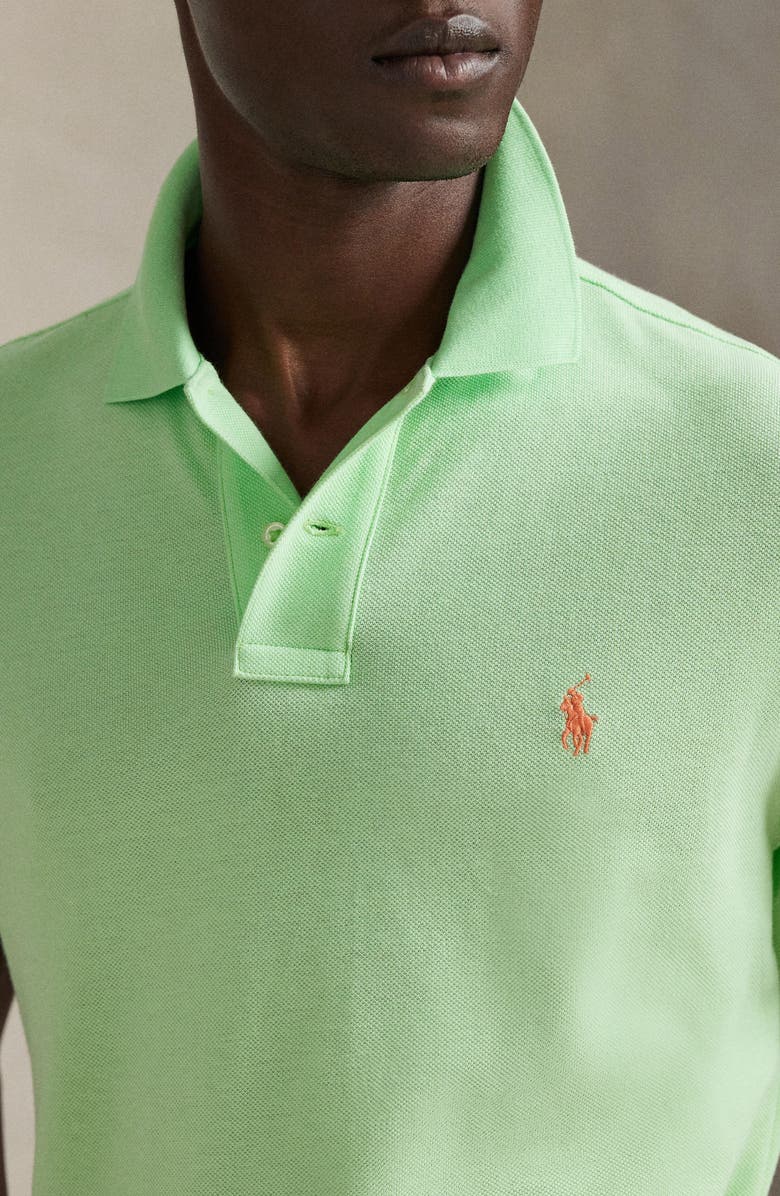 Polo Ralph Lauren The Iconic Cotton Piqué Polo, Alternate, color, Cruise Lime