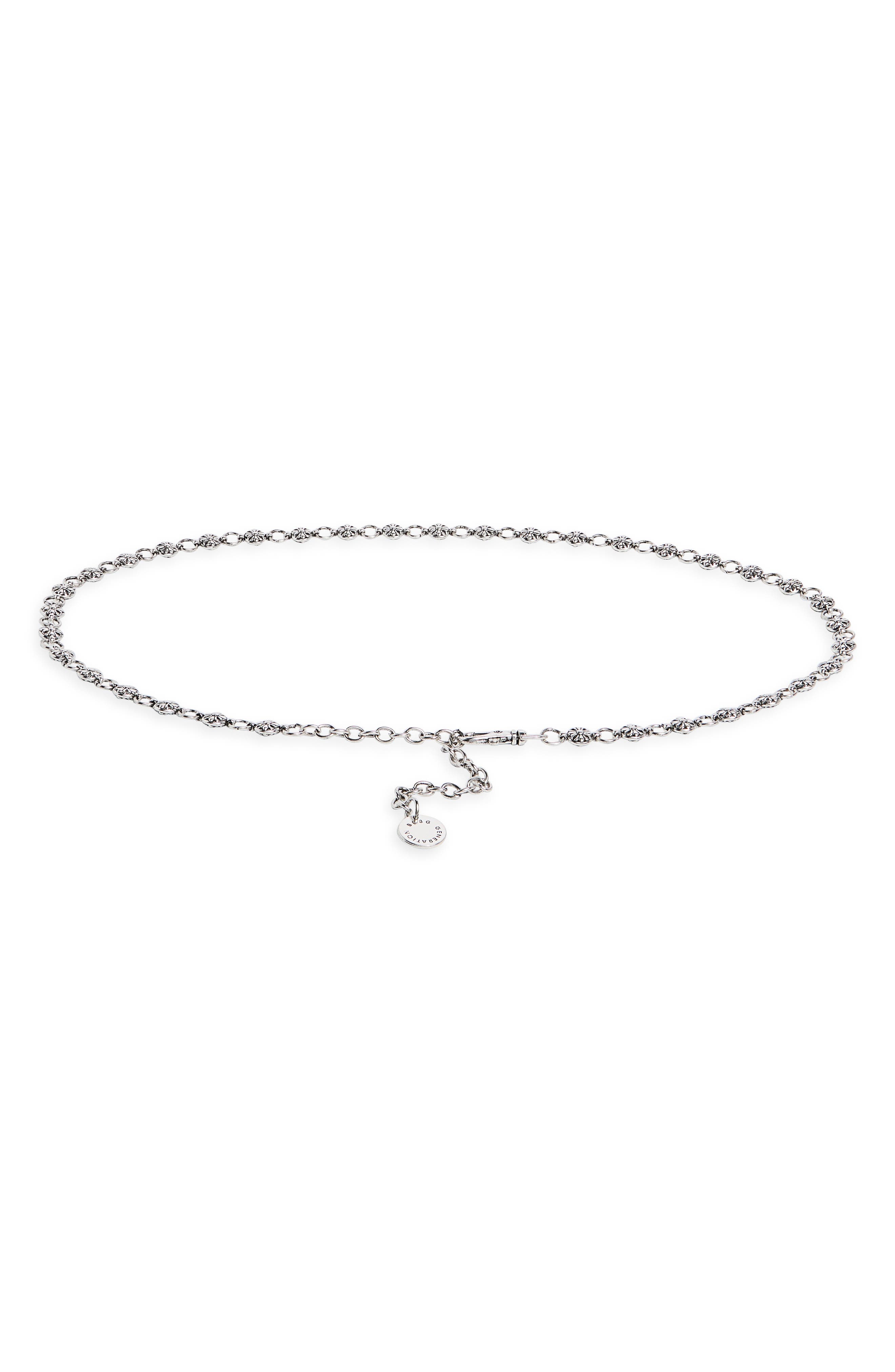 BCBG Small Western Ornament Chain Link Belt