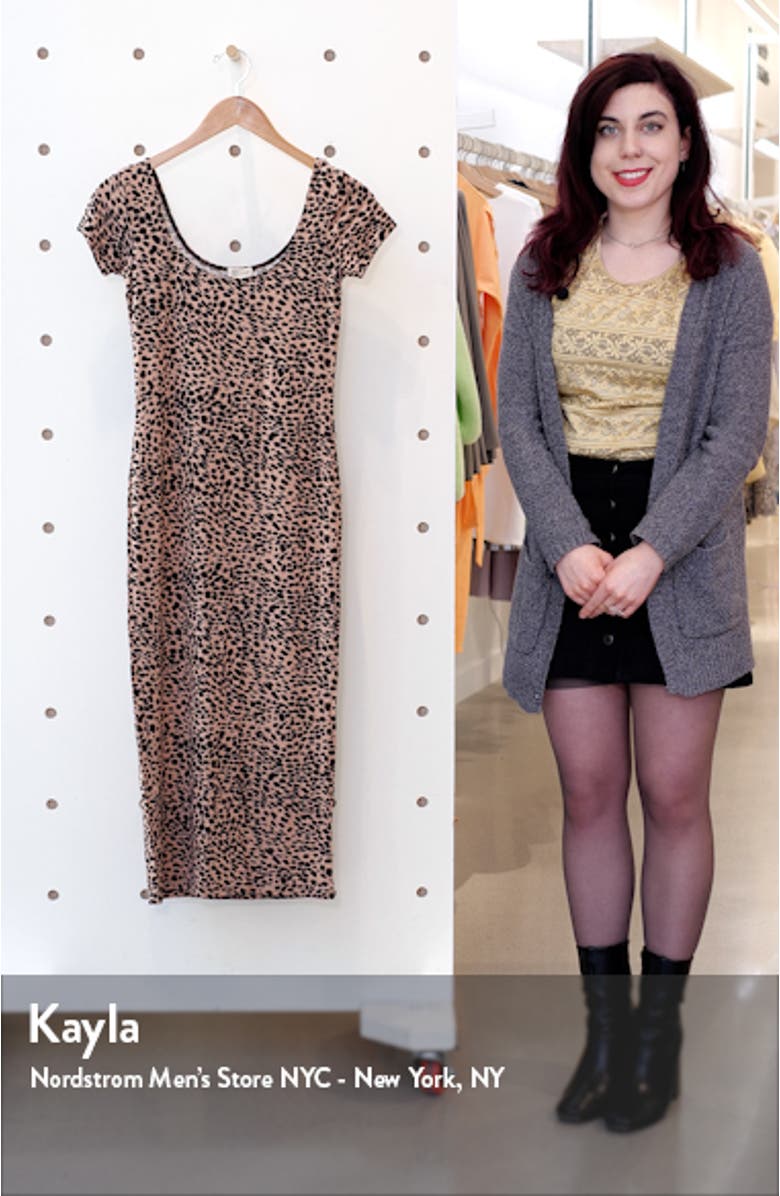 Mid Day Cheetah Print Body-Con Midi Dress, sales video thumbnail