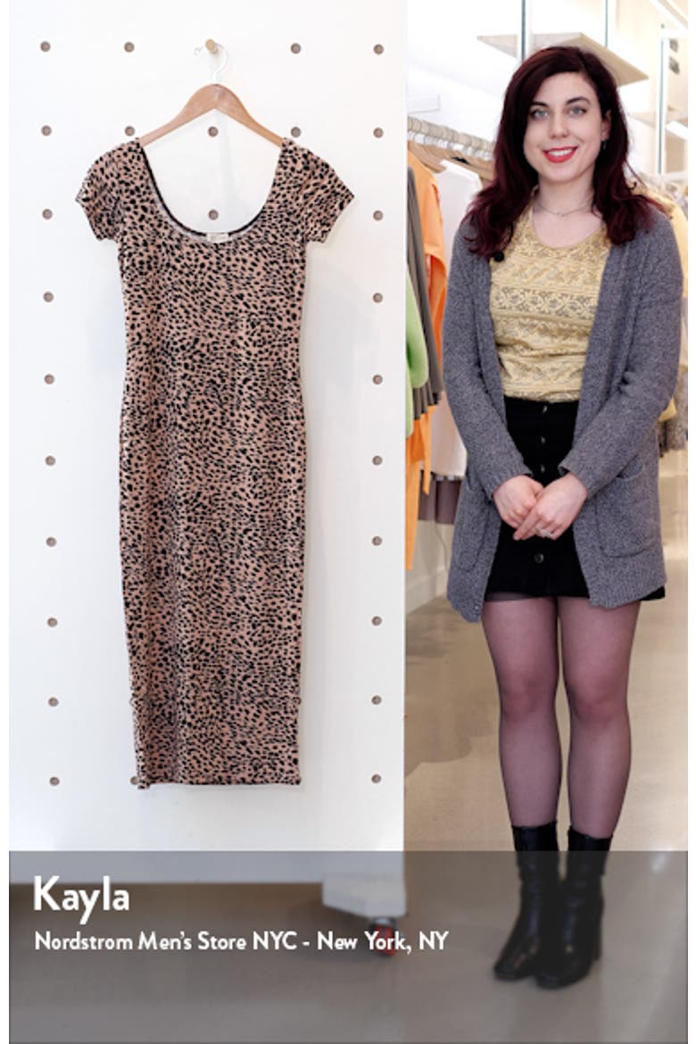 Mid Day Cheetah Print Body-Con Midi Dress video