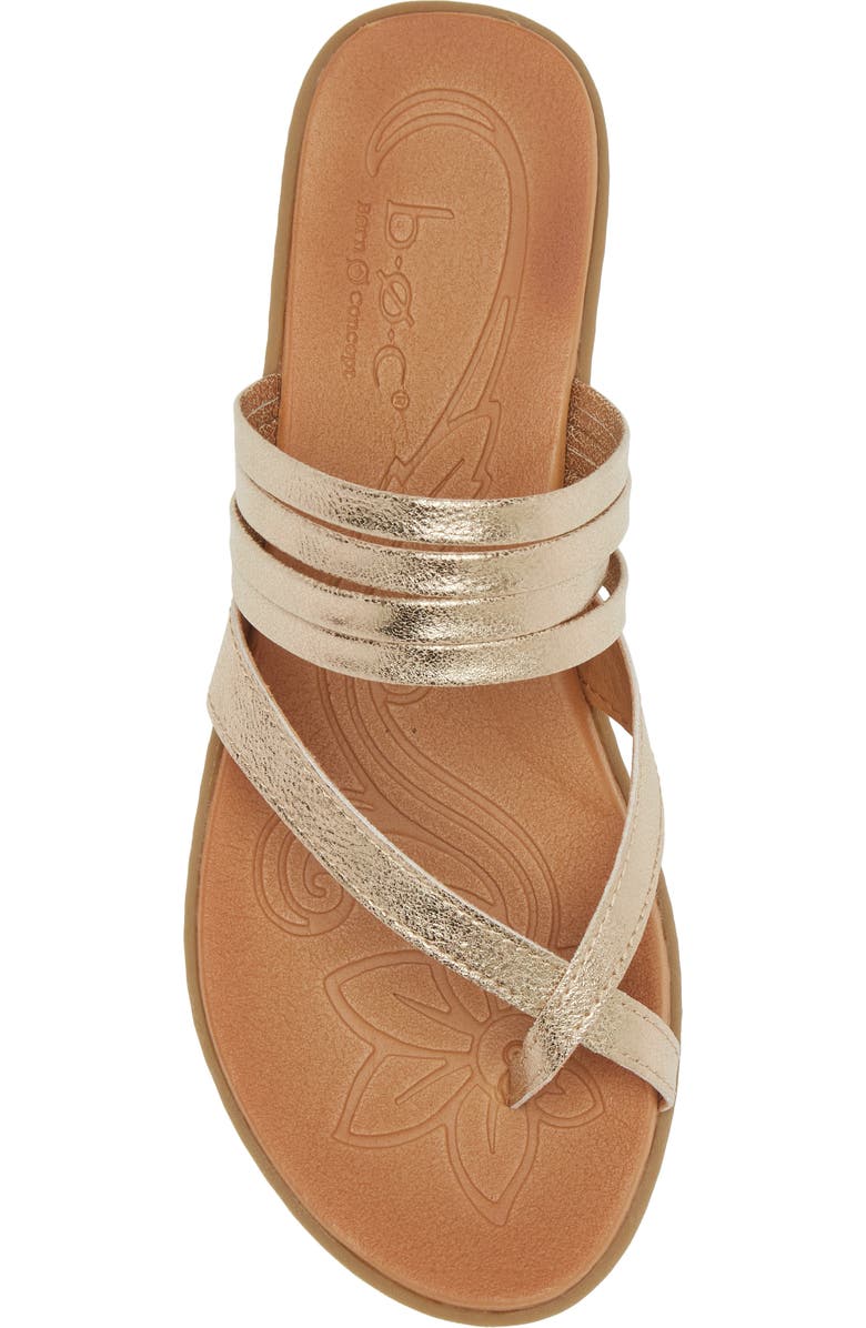 B O C BY BØRN Alisha Toe Loop Sandal, Alternate, color, Champagne Metallic