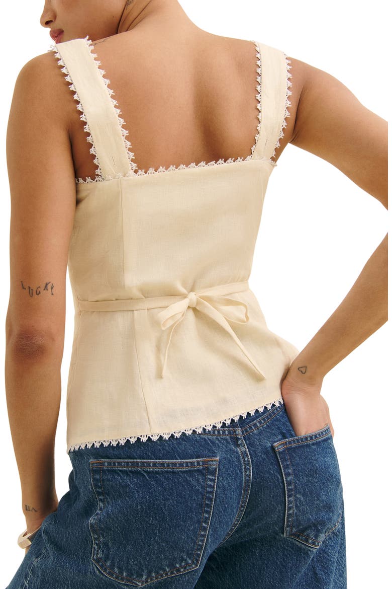 Viola Linen Tank, Alternate, color, SUGAR