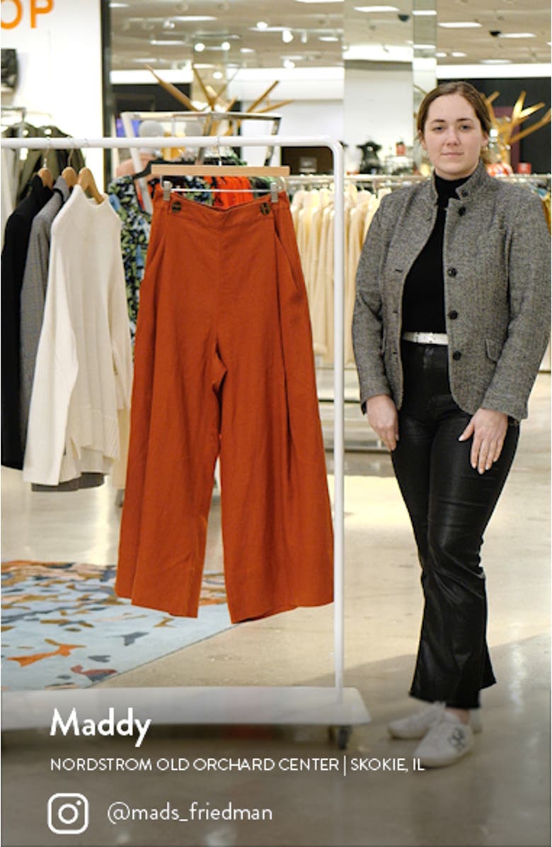 Wide Leg Linen Pants, sales video thumbnail