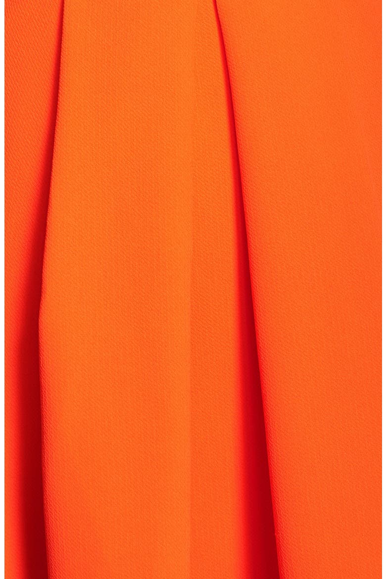 Back Cutout Woven Fit & Flare Dress (Nordstrom Exclusive), Alternate, color, TANGERINE