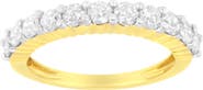 Haus of Brilliance IGI Certified 10K Gold 1.0 Cttw Diamond Fluted Band Wedding Ring
