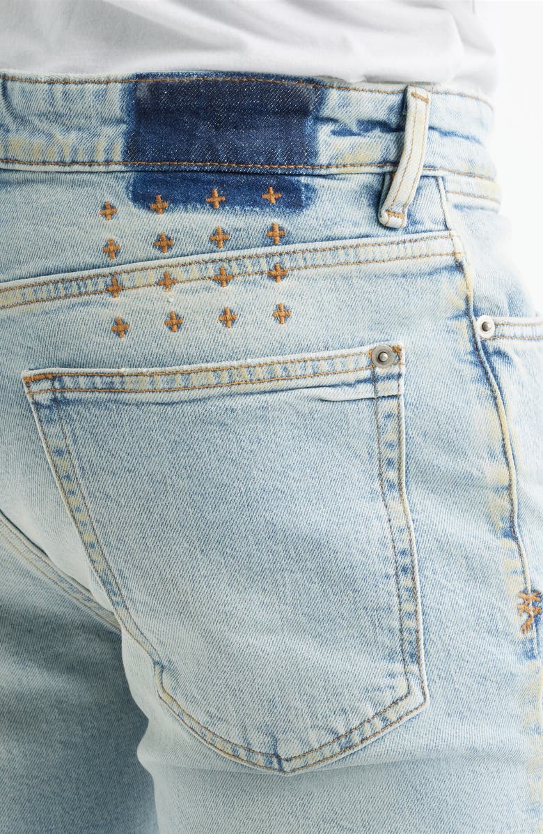 Ksubi Van Winkle Kasper Blue Ripped Skinny Jeans, Alternate, color, Denim