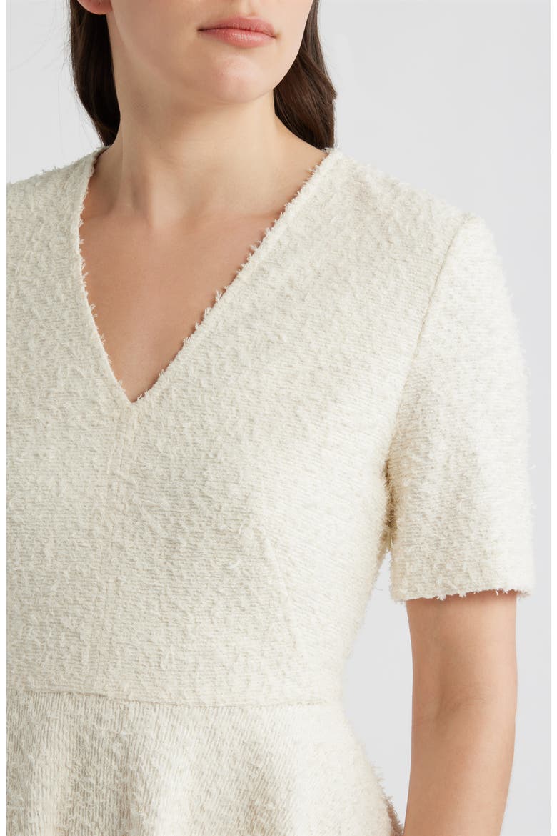 Daletar1 Tweed Skater Dress, Alternate, color, SOFT CREAM EYELASH TWEED