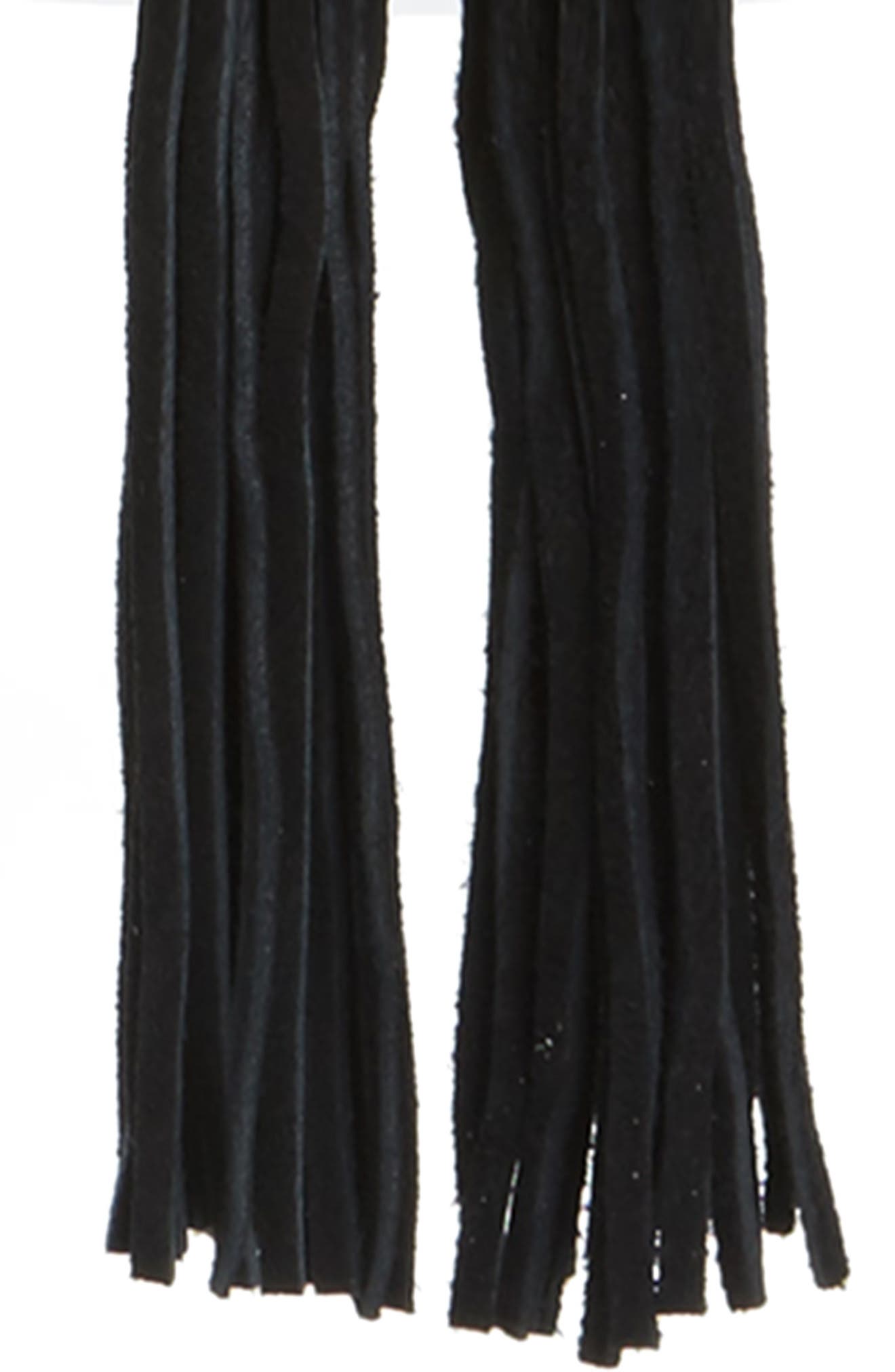 Tassel Crossbody Bag, Alternate, color, BLACK