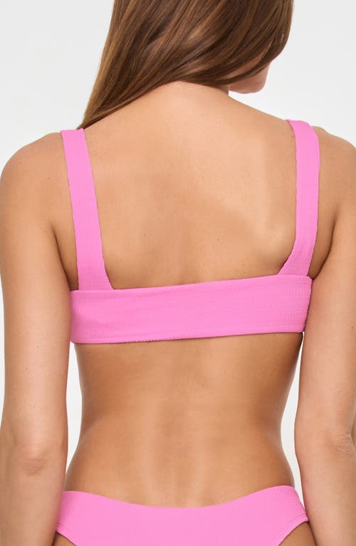 L*space Lspace Willow Textured Bikini Top In Pink