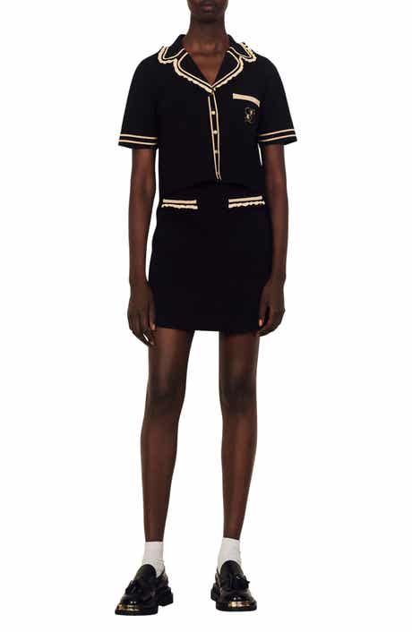 SANDRO Ewen Knit Skirt