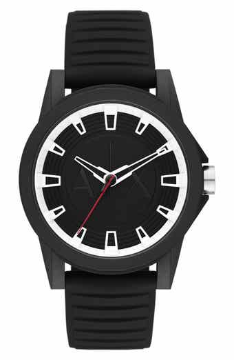 Three-Hand Quartz Strap Watch, 44mm