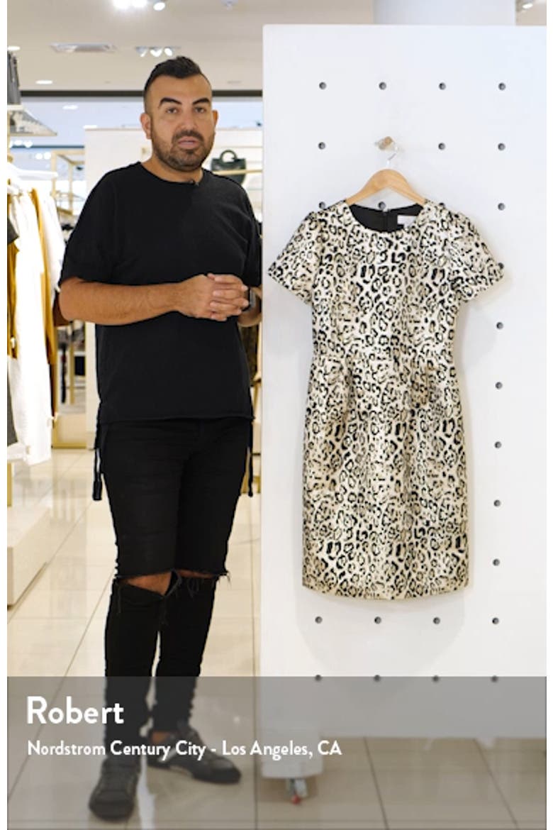 Metallic Leopard Print Dress video