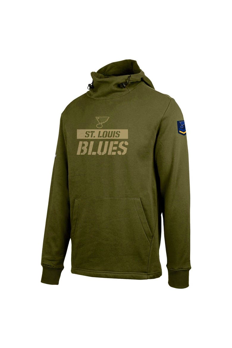 Men's Levelwear Green St. Louis Blues Delta Shift Pullover Hoodie, Alternate, color, Green