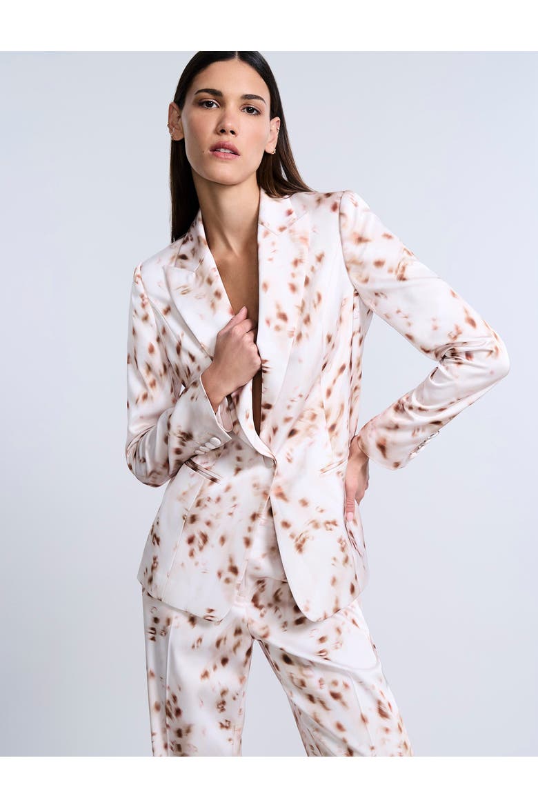 Single Breasted Animal Print', Alternate, color, Brown Sugar Animal Print