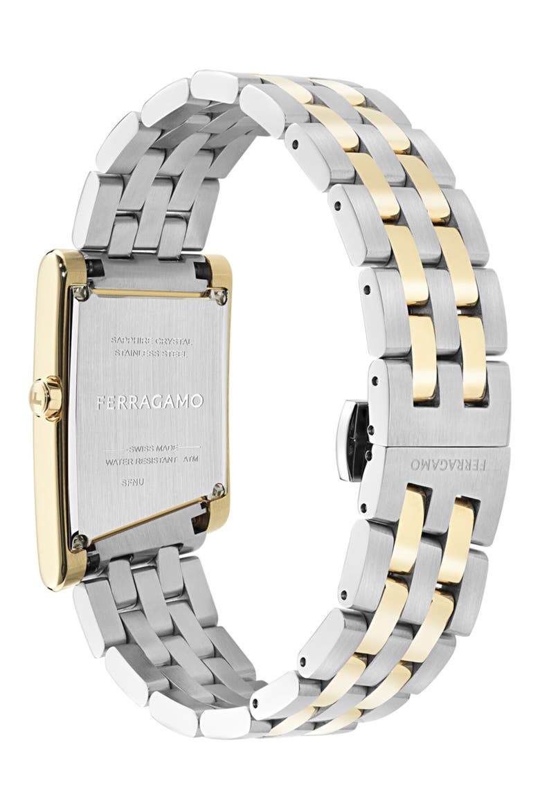 Asymetrique Bracelet Watch, 24mm x 39mm, Alternate, color, TWO TONE
