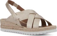 Aquatalia Amaya Water Repellent Slingback Espadrille Wedge Sandal