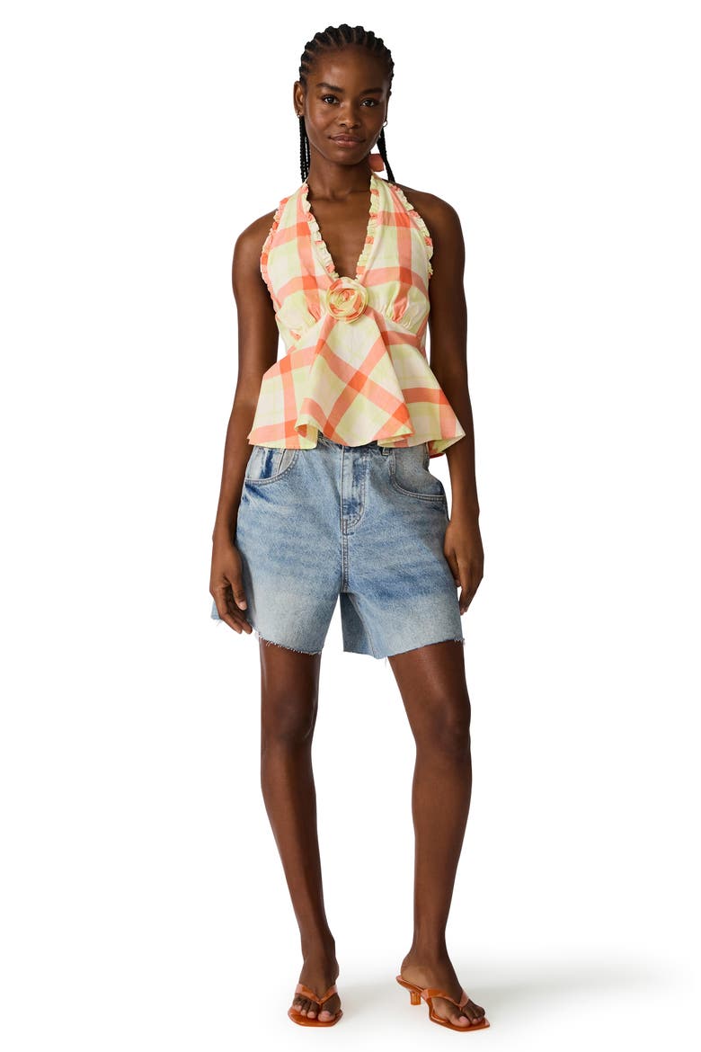 Tania Top, Alternate, color, PLAID