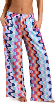Sunshine 79 Untamed Tropics Wide Leg Cover-Up Pants
