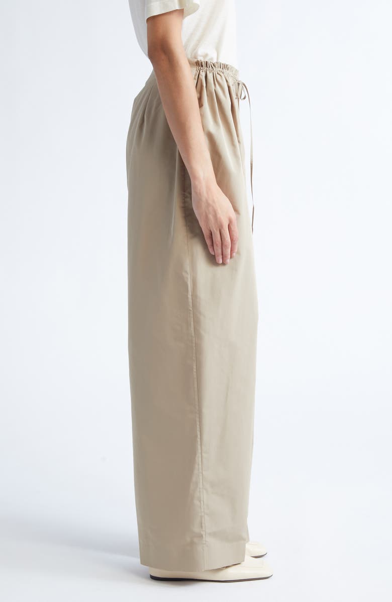 GIA STUDIOS Catalina Taffeta Trousers, Alternate, color, Beige