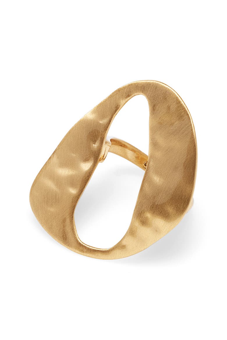 Rue Mini Ring, Alternate, color, BRUSHED BRASS
