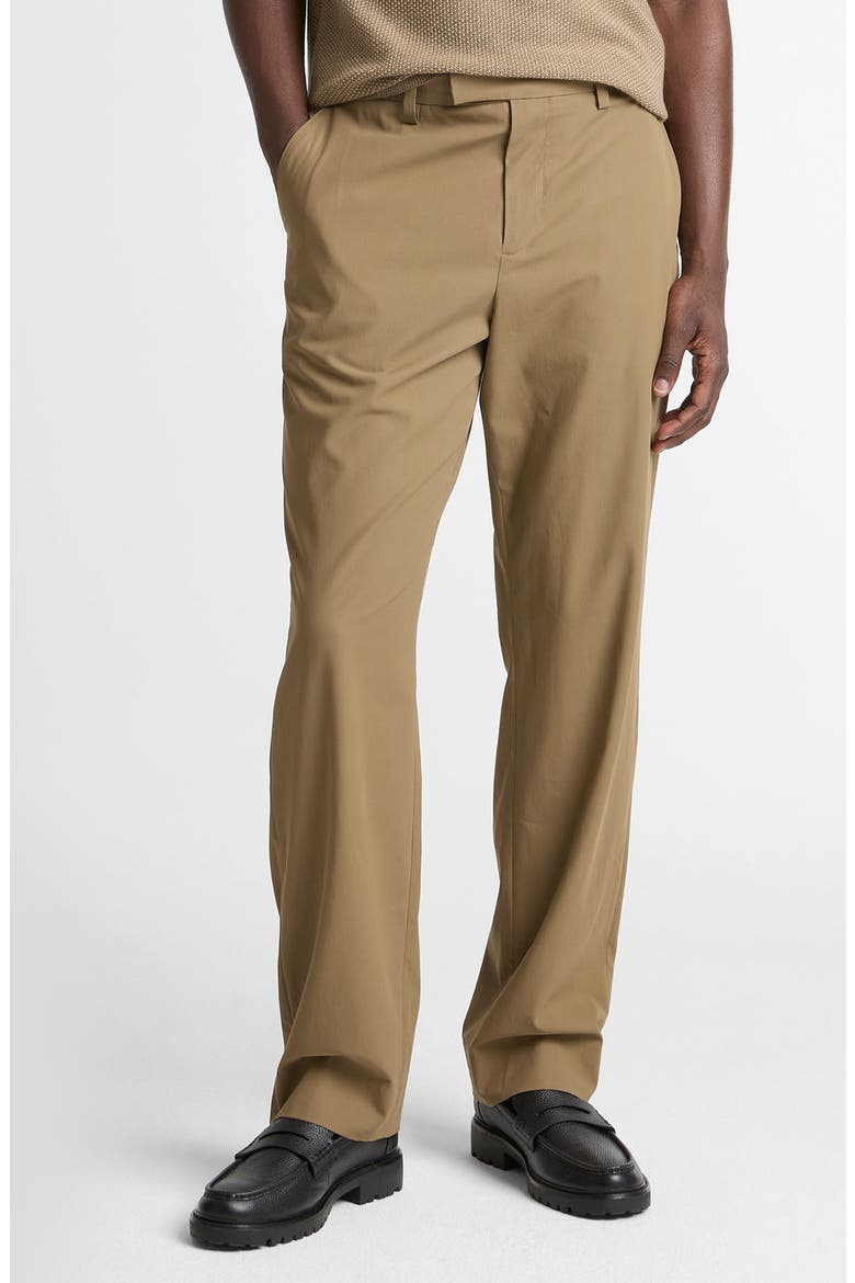 Louie Flat Front Cotton Chinos, Main, color, KALAMATA
