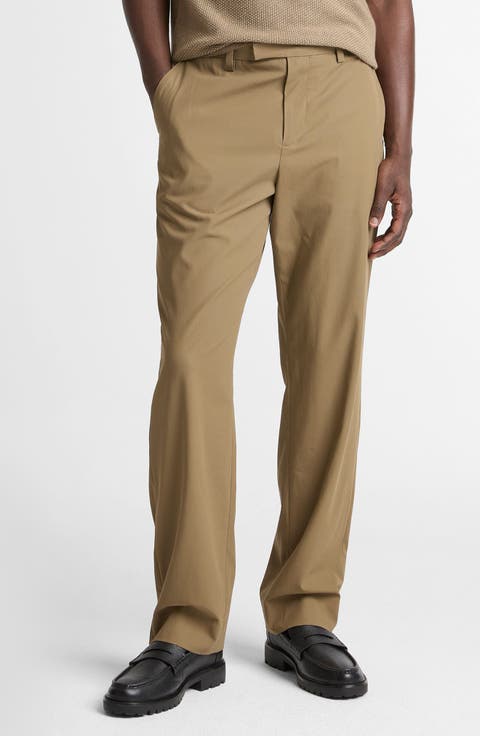 Louie Flat Front Cotton Chinos