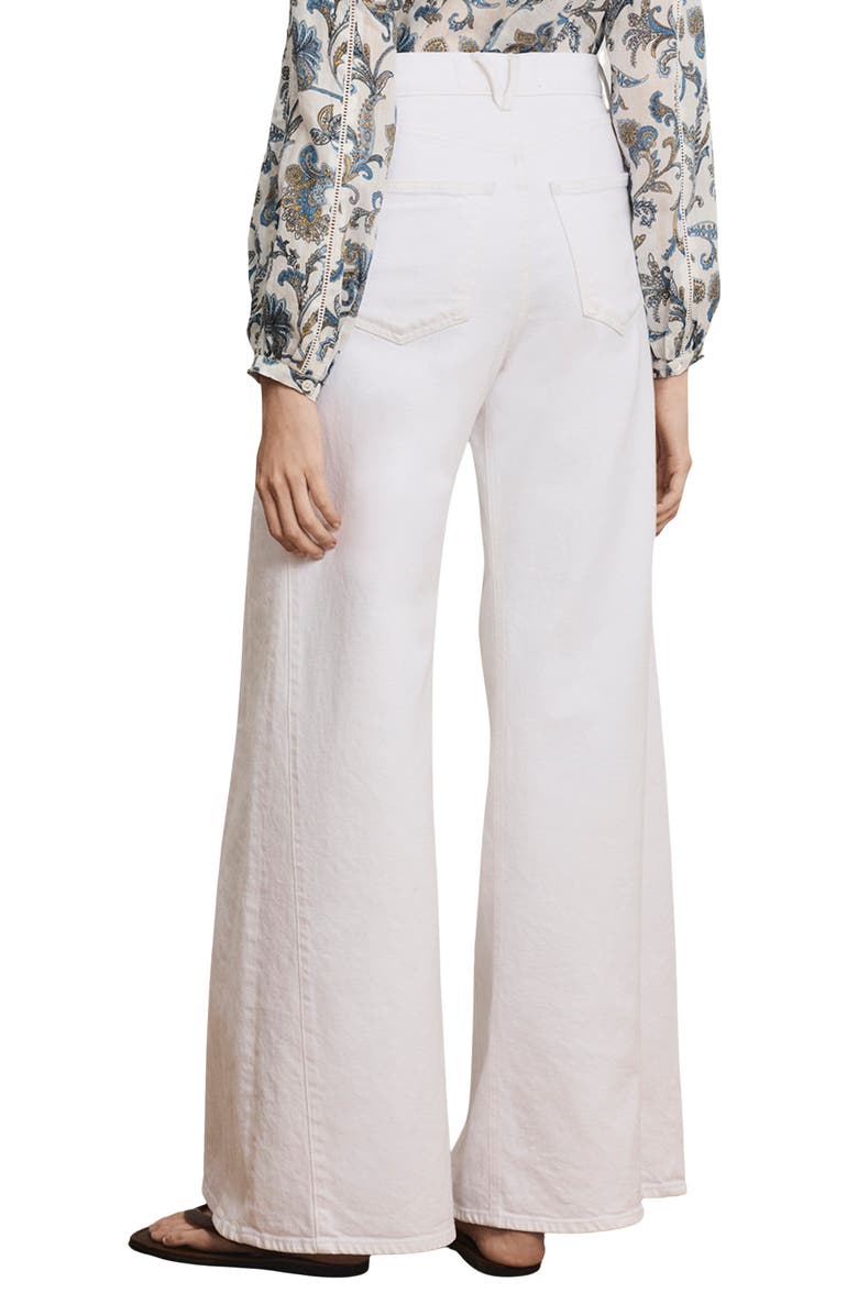 Veronica Beard Vicki Extra Wide Leg Jeans, Alternate, color, White