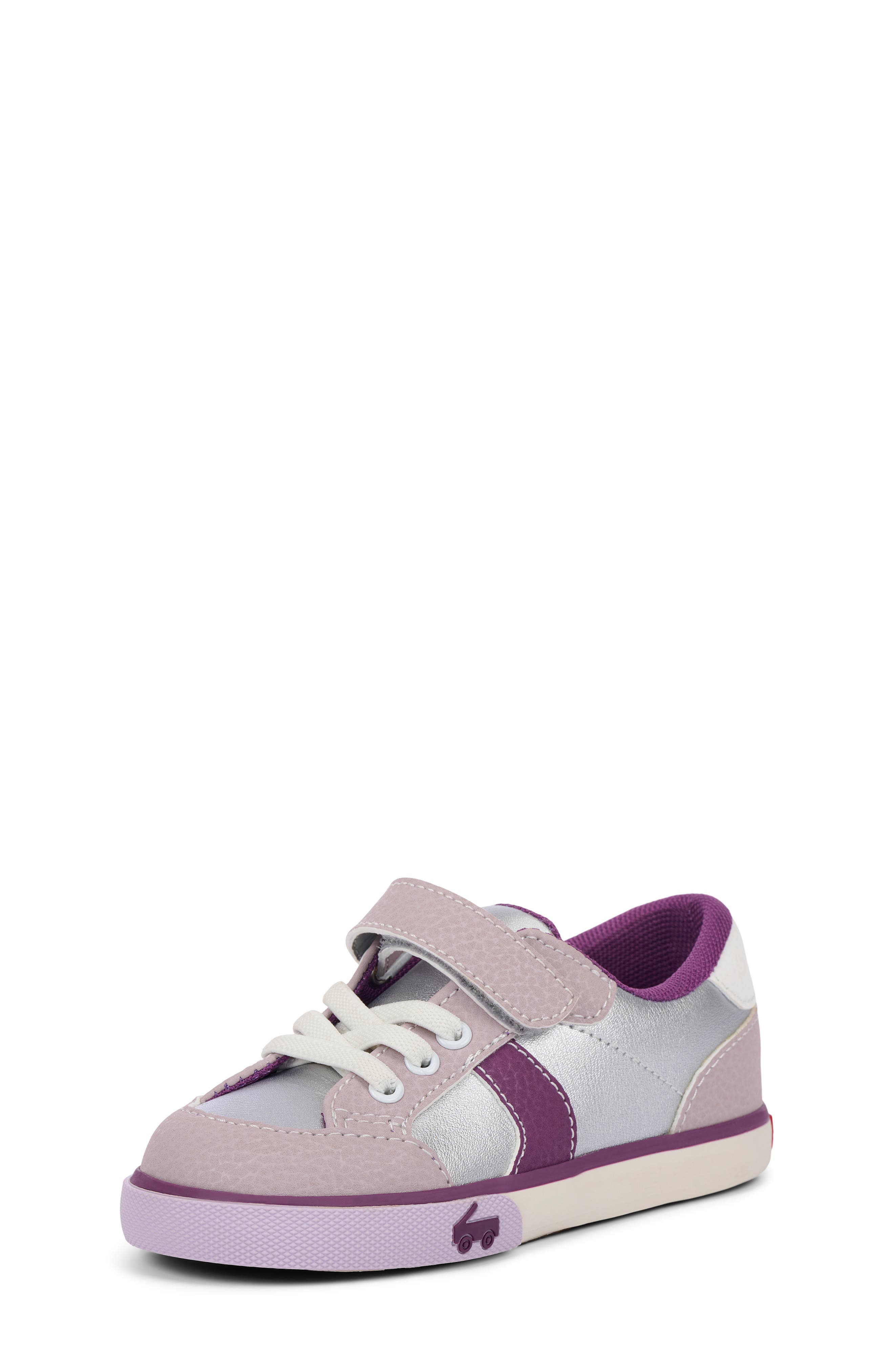 See Kai Run Kids' Connor Sneaker, Alternate, color, Silver Leather