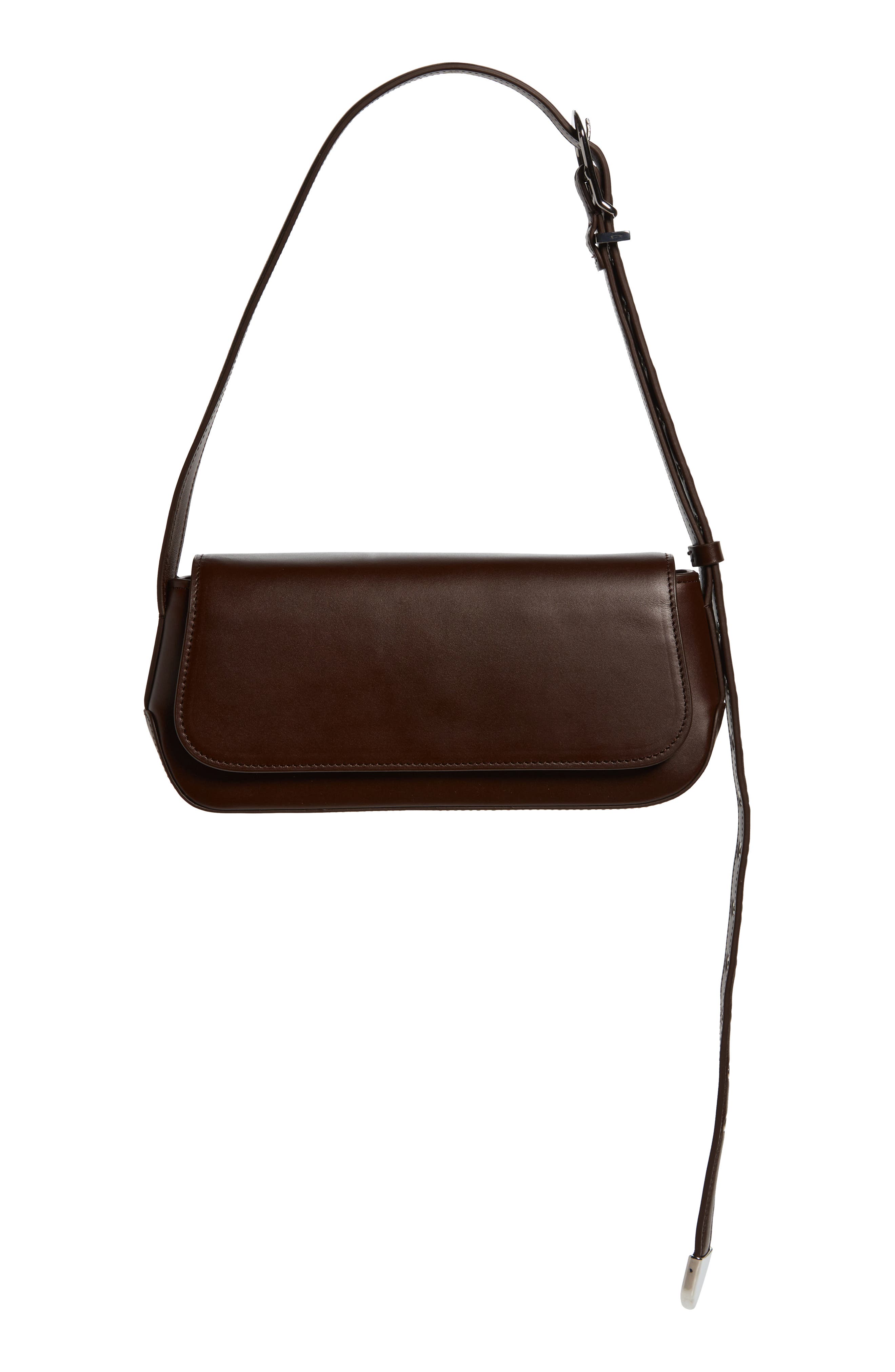 Moto Shoulder Bag, Main, color, CHOCOLATE