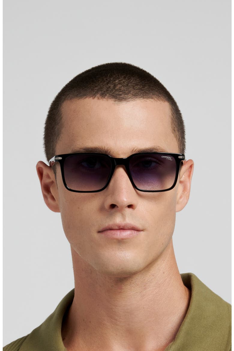 CA 391/S/US 53mm Rectangular Sunglasses, Alternate, color, BLACK BLUE/ BLUE SF