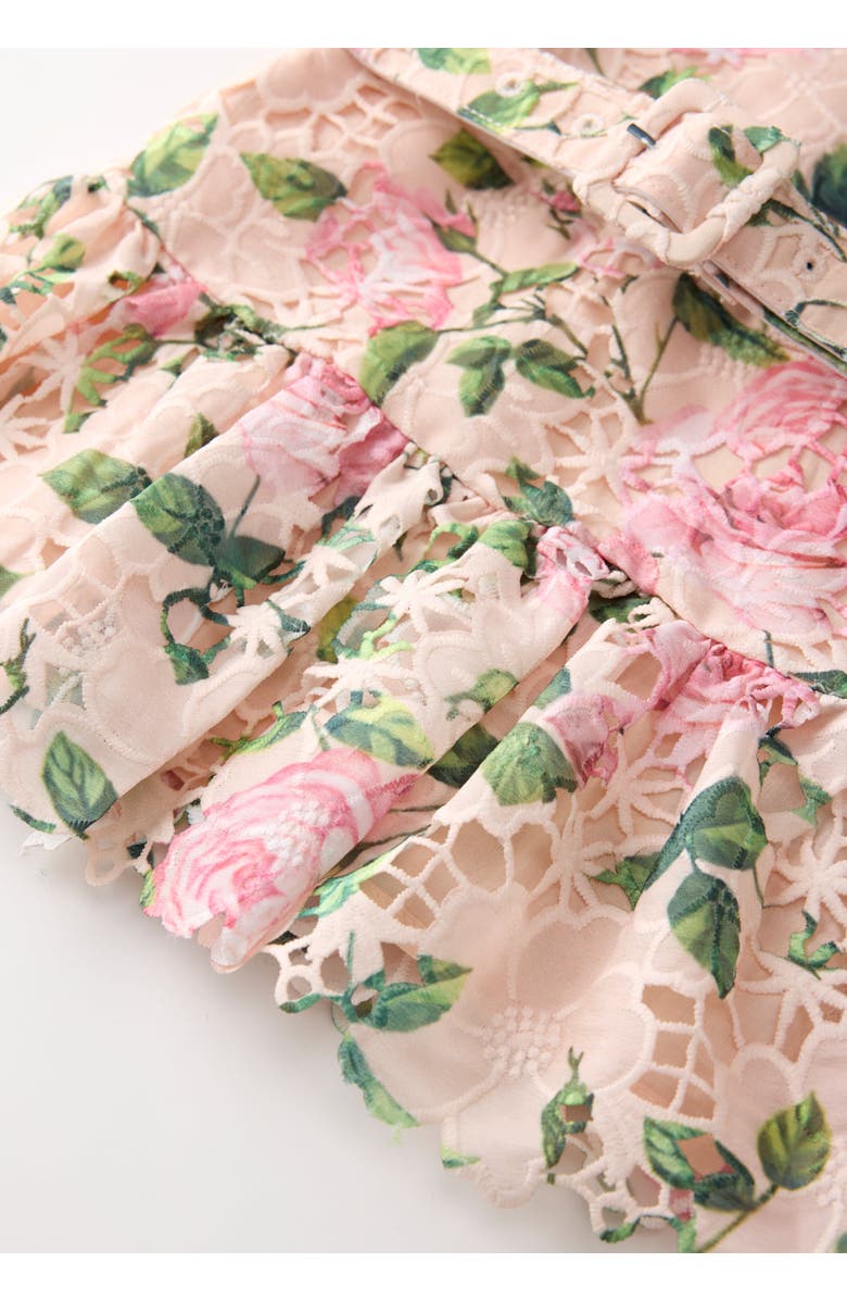 Marlo Kids Leonora Embroidered Mini Dress, Alternate, color, Floral