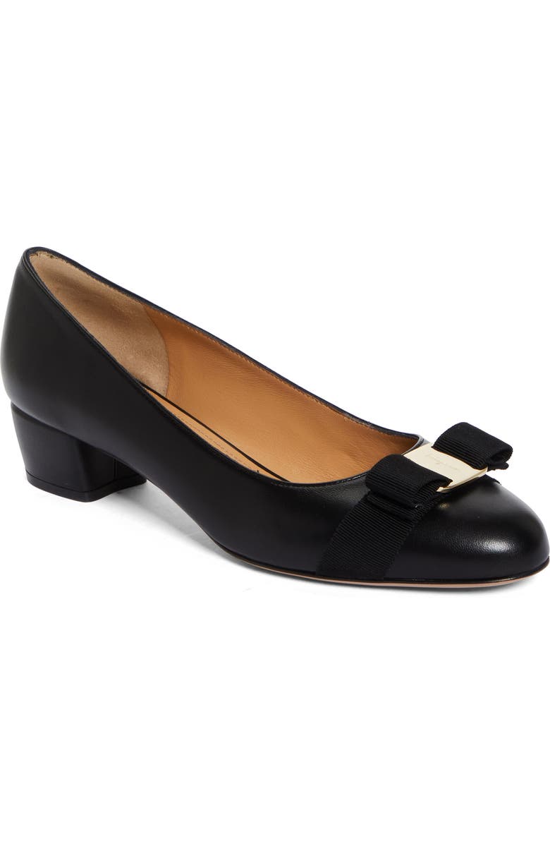 FERRAGAMO Vara Soft Pump, Main, color, Black