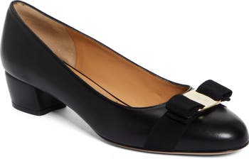 Salvatore Ferragamo Vara ブラックブラウン3cmヒール Salvatore Ferragamo Vara ブラックブラウン3cmヒール Salvatore