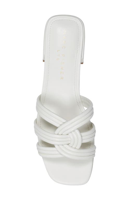 Marc Fisher Ltd Women's Casara Slip-on Square Toe Dress Sandals In Ivory 150