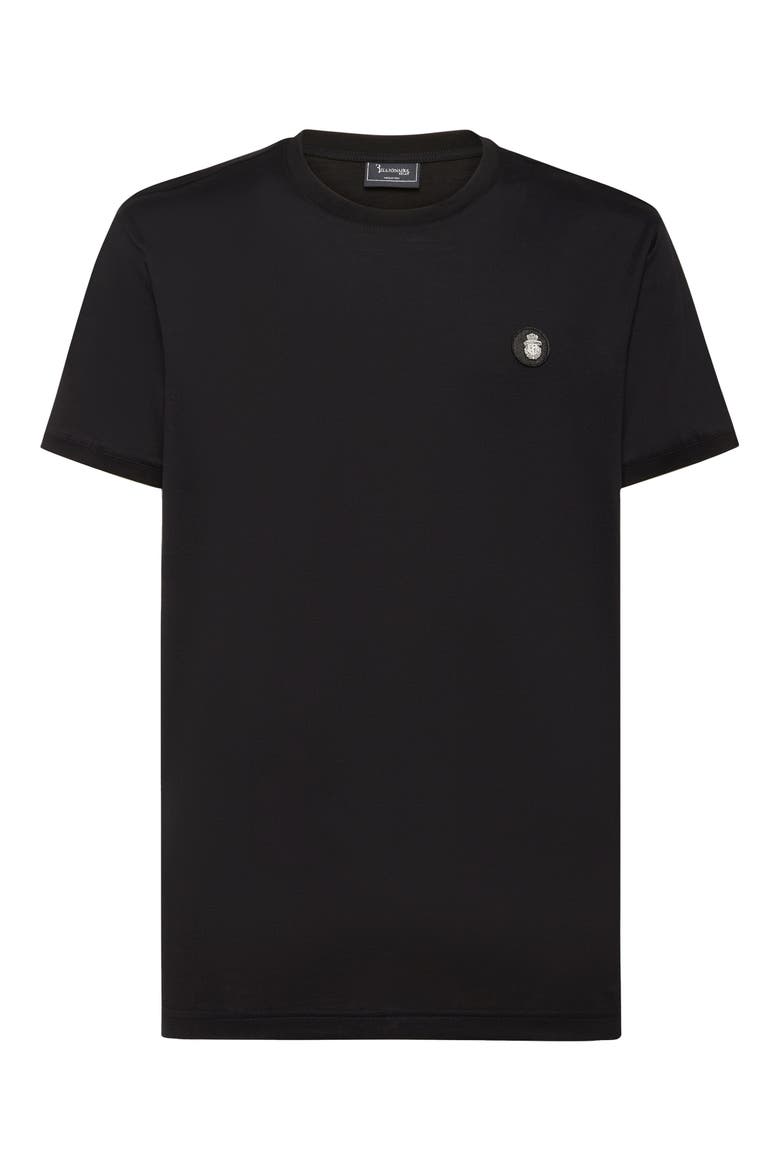 T-Shirt Round Neck Ss Men, Main, color, black