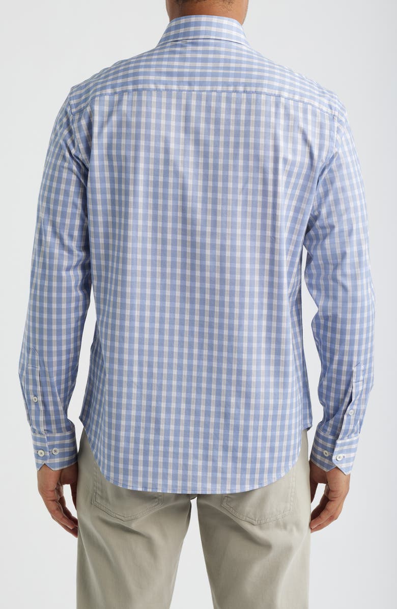 Bugatchi James OoohCotton<sup>®</sup> Plaid Button-Up Shirt, Alternate, color, Orchid