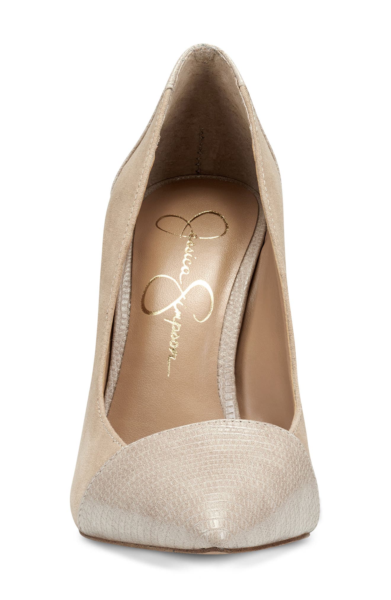 Poali Pointed Toe Pump, Alternate, color, BEIGE