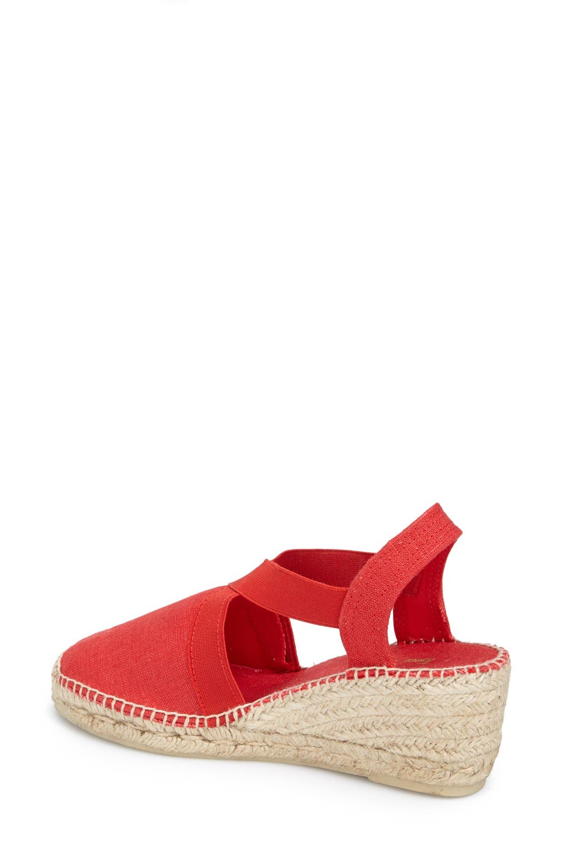 'Ter' Slingback Espadrille Sandal, Alternate, color, RED