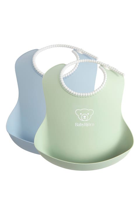Set of 2 Silicone Bibs