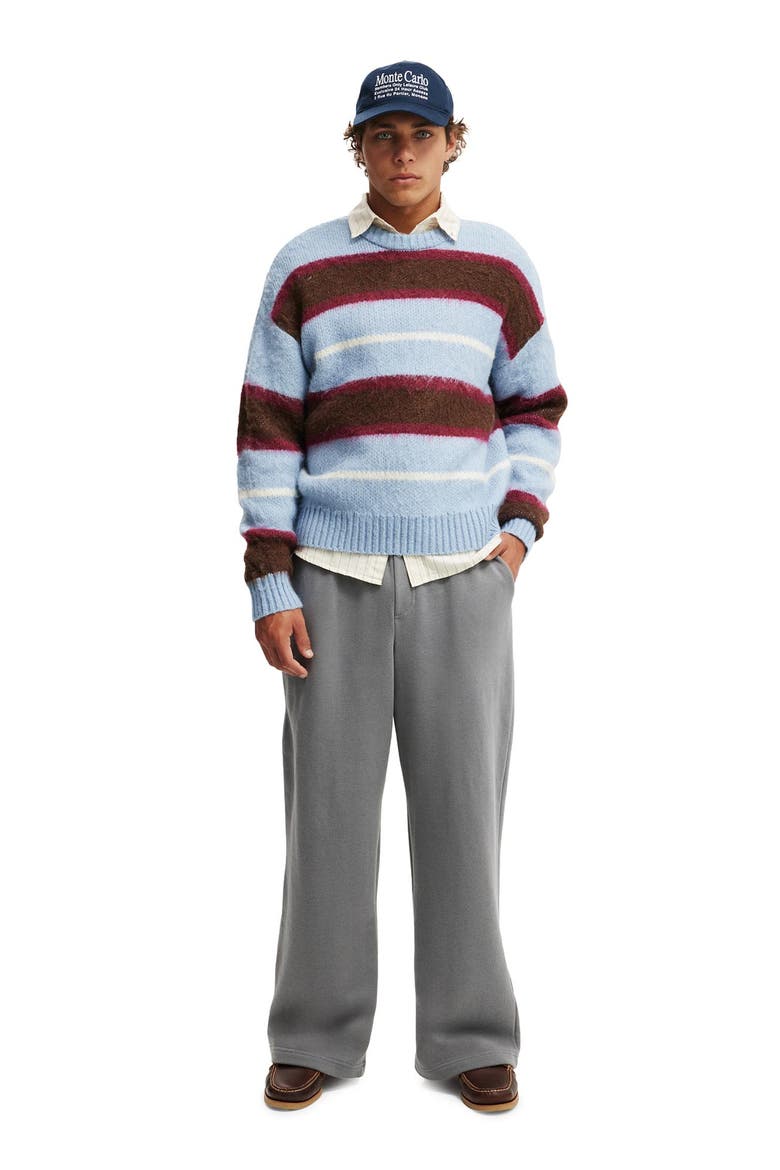 Men's Super Baggy Track Pant, Alternate, color, Slate Stone