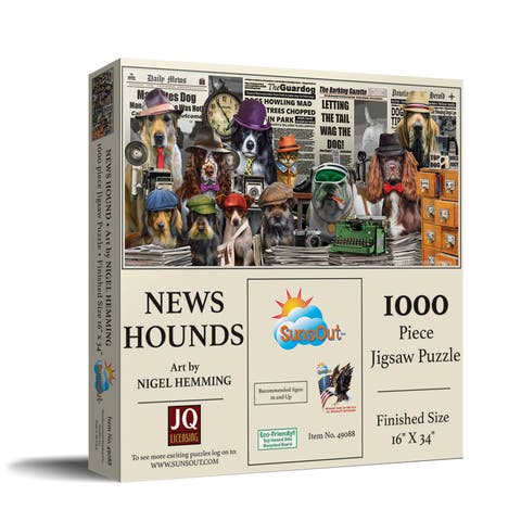 NewsHounds 1000 piece Jigsaw Puzzle for Adults
