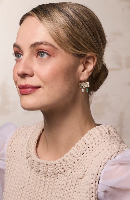 Cog Vessel Earrings- 14k Gold Plate In Gold