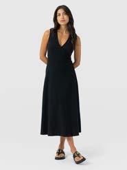 Saint + Sofia Sleeveless Maggie Wrap Dress
