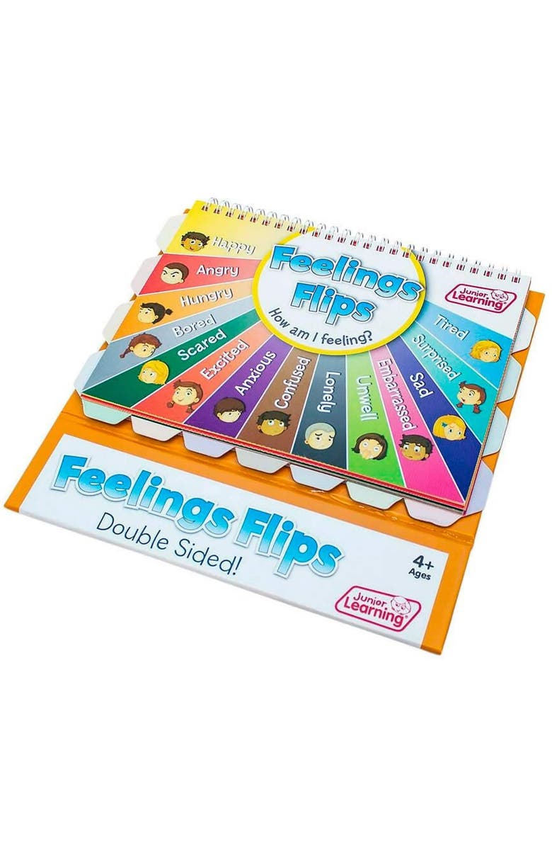 Junior Learning Flip Chart Feelings Flash Cards, Alternate, color, Multicolored