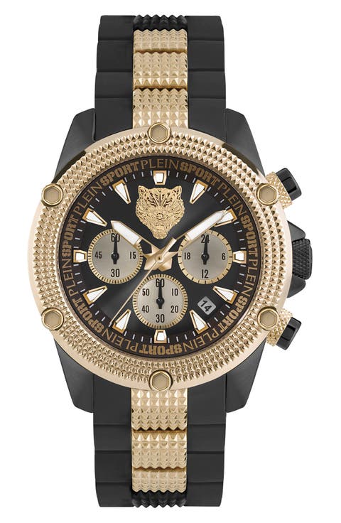 Hurricane Silicone Strap Watch, 44mm