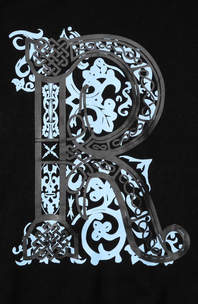 RtA Floyd Illuminated Zip Hoodie, Alternate, color, Black Illuminated Back